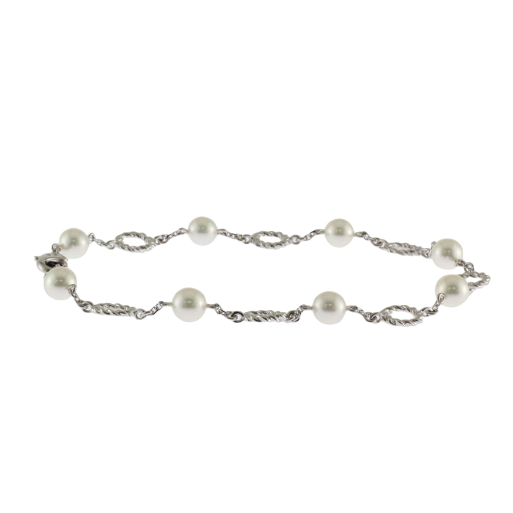 MIKIMOTO ミキモト ブレスレット 18金 K18ホワイトゴールド アコヤ