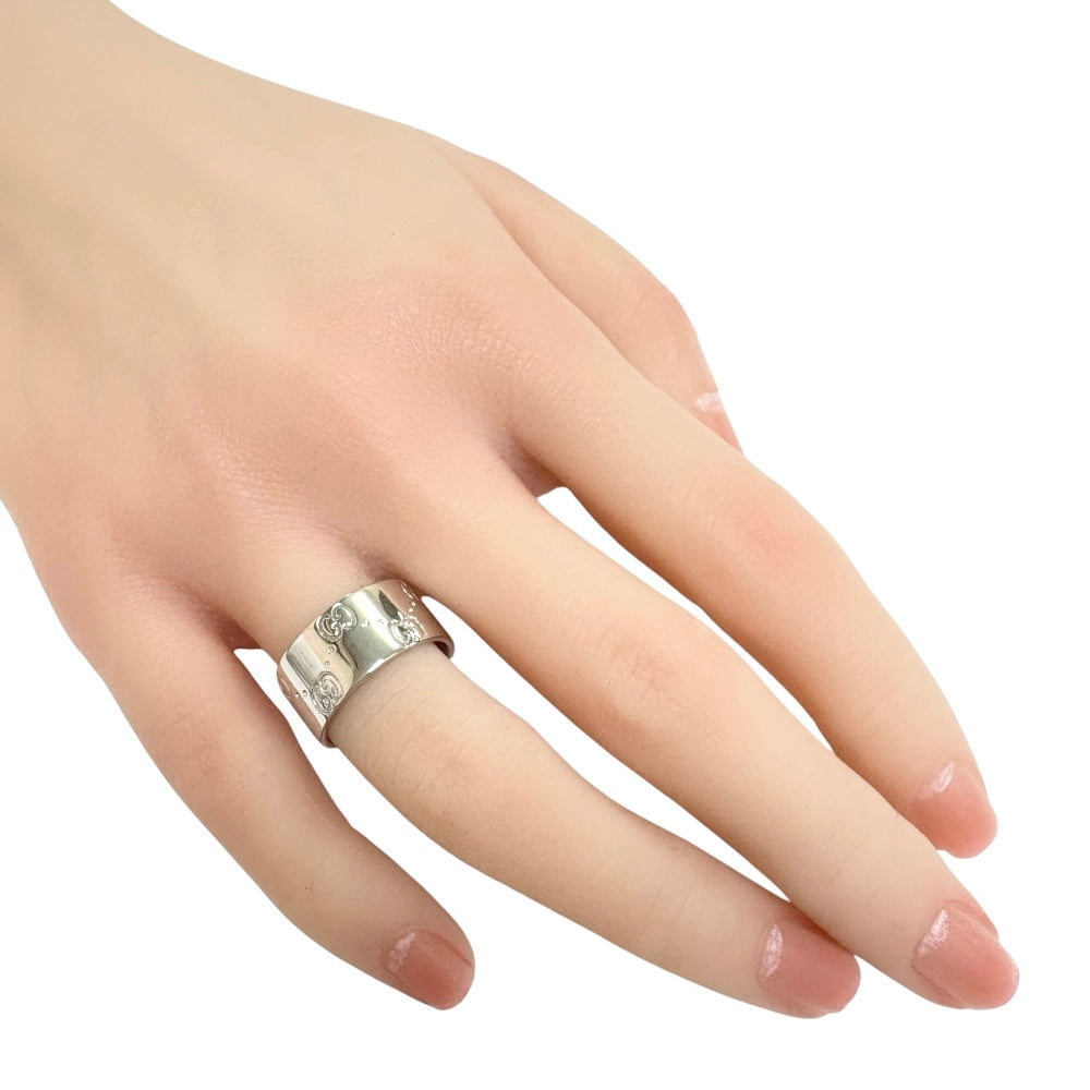 EARLYSUMMER20％】GUCCI グッチ アイコンワイド リング 指輪 10.5号 18