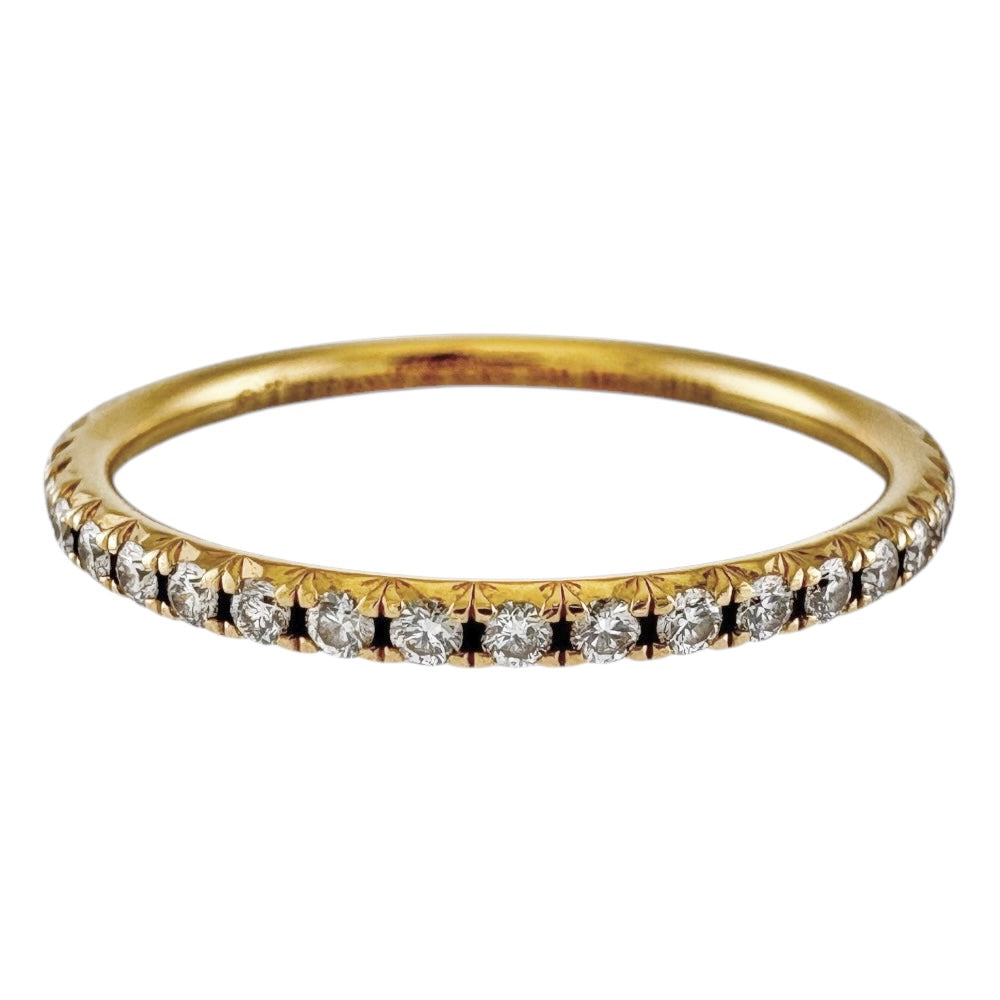 ティファニー　メトロフルエタニティリング7.5号　フルダイヤモンドK18ゴールド Tiffany & Co. Tiffany Metro Full eternity Ring Ring 7.5 18 Gold