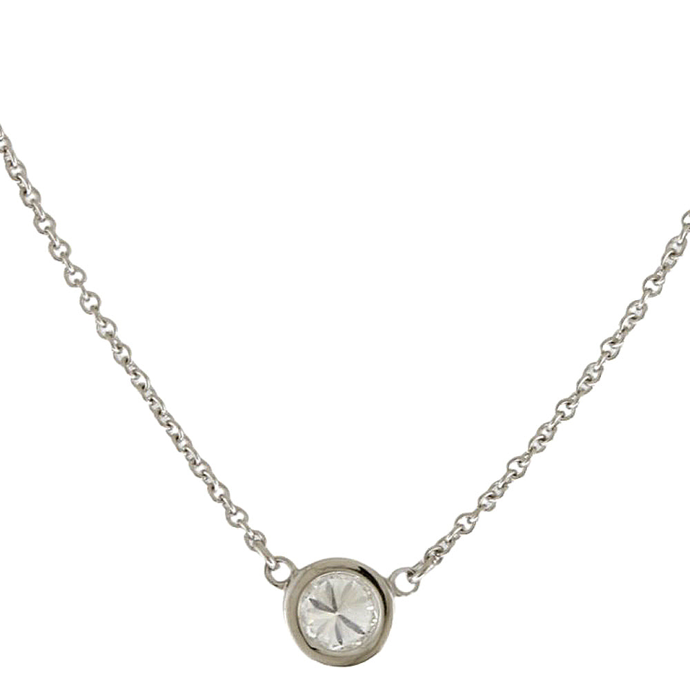 TIFFANY&Co. ティファニー バイザヤード 約0.33ct ネックレス Pt950