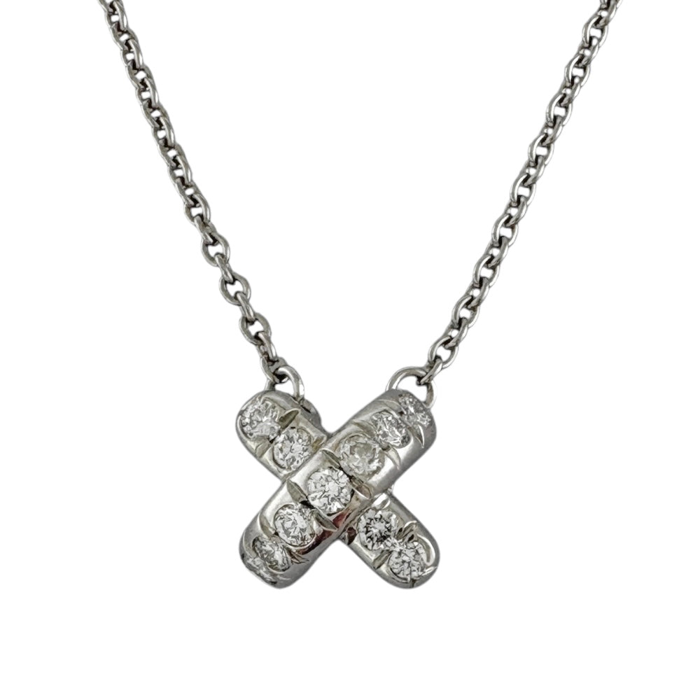 TIFFANY&Co. ティファニー クロスステッチ ネックレス Pt950プラチナ