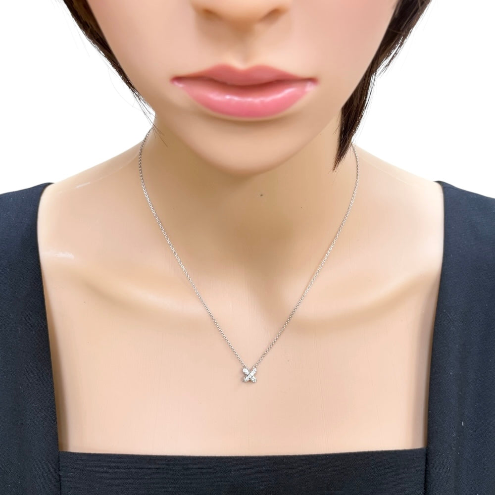 TIFFANY&Co. ティファニー クロスステッチ ネックレス Pt950プラチナ