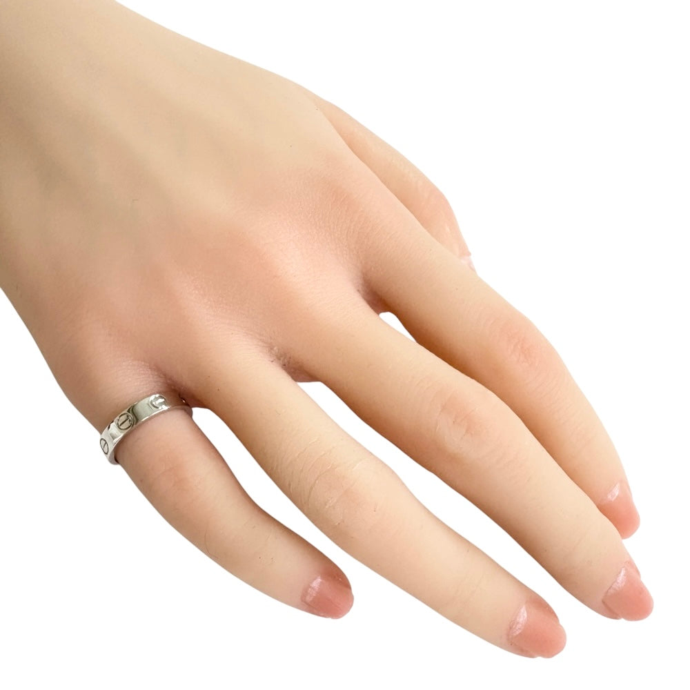 CARTIER カルティエ ミニラブ リング 指輪 5号 18金 K18ホワイト