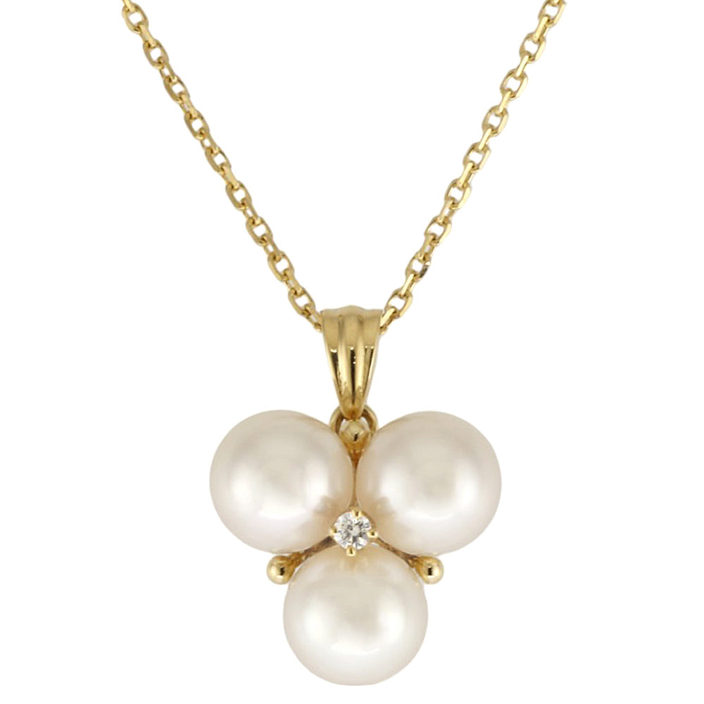 MIKIMOTO ミキモト ネックレス 18金 K18イエローゴールド アコヤパール