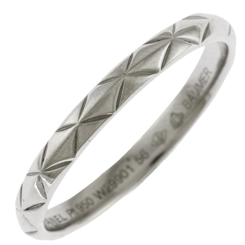 ⚪︎CHANEL シャネル マトラッセ プラチナ PT950 15号 CHANEL シャネル マトラッセ リング 指輪 15号 Pt950プラチナ ユニ