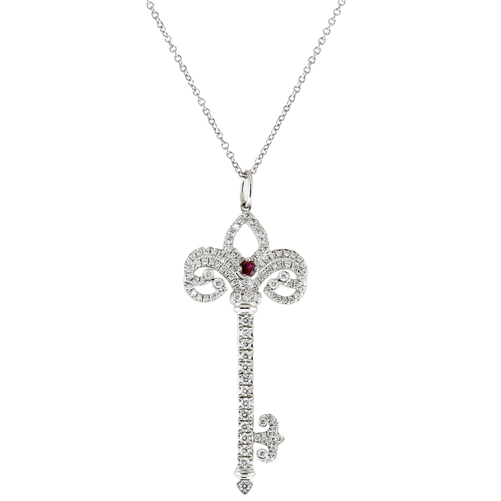 TIFFANY&Co. ティファニー フルールドリスキー ネックレス Pt950 