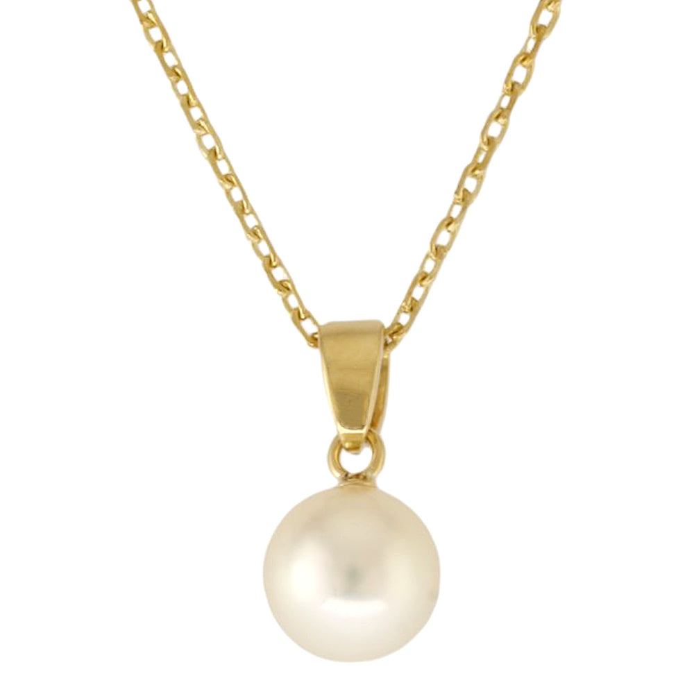 MIKIMOTO ミキモト ネックレス 18金 K18イエローゴールド アコヤパール