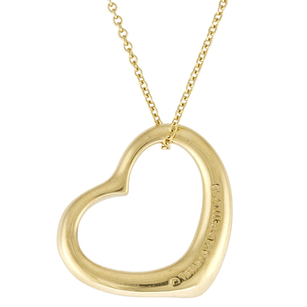 Tiffany & Co. 18K 750 925 ハート TIFFANY&Co. ティファニー オープンハート ネックレス 18金 K18