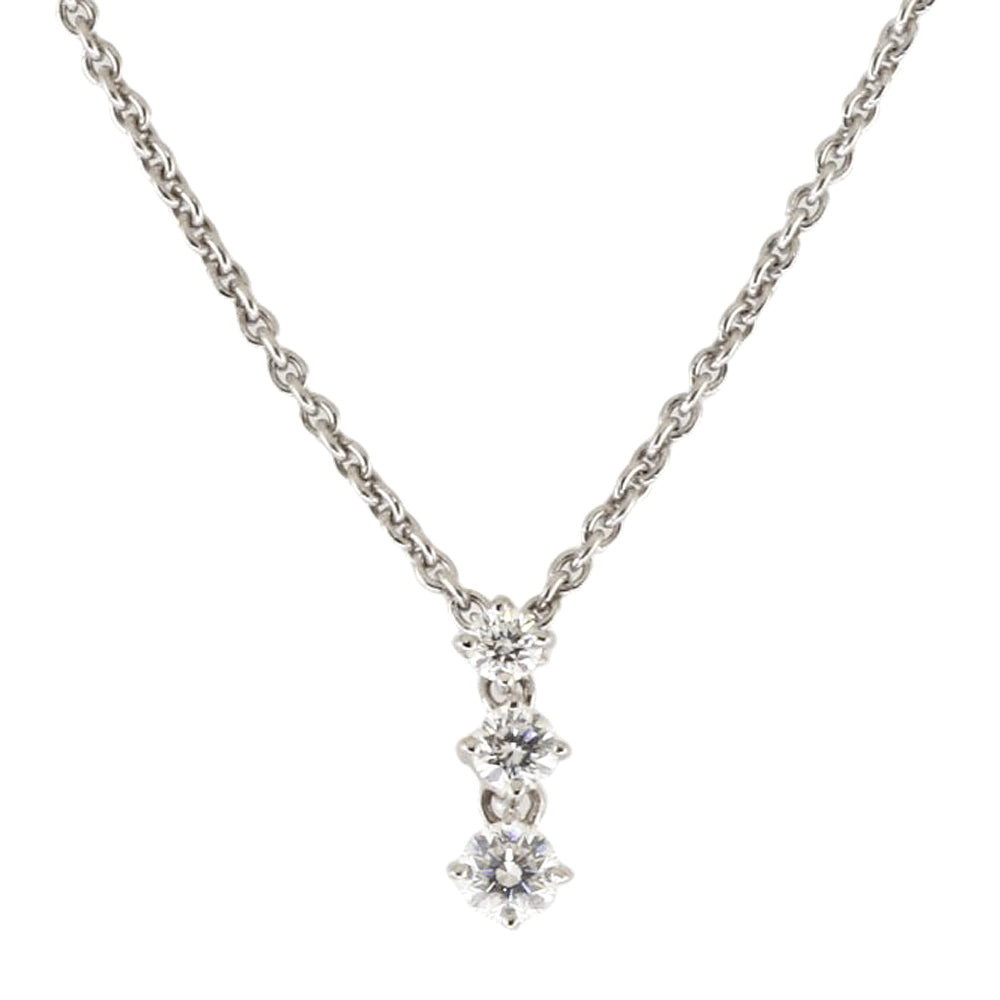 MIKIMOTO ミキモト ネックレス 18金 K18ホワイトゴールド ダイヤモンド