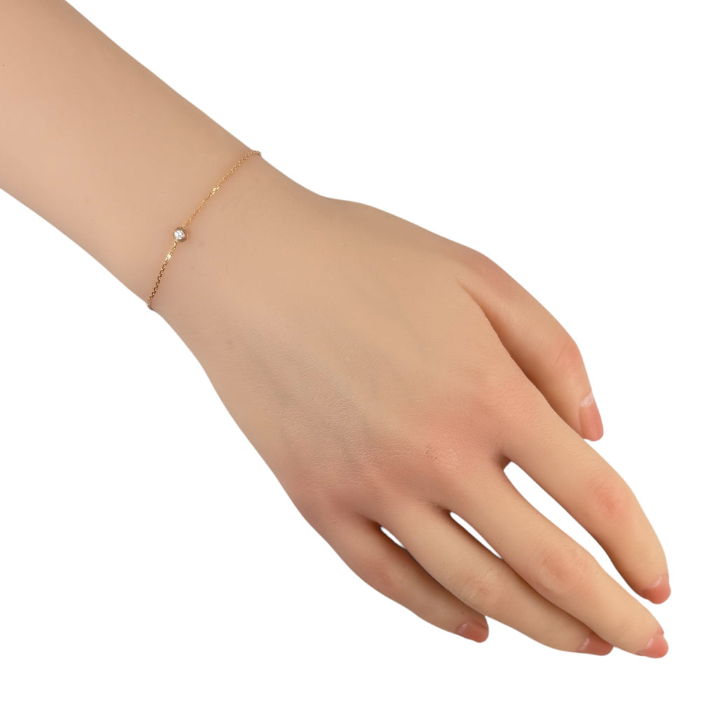 【美品】Cartier ダムールブレスレット PG K18 ダイヤ0.04ct CARTIER カルティエ ダムールディアマンレジェ 約0.04ct ブレスレット