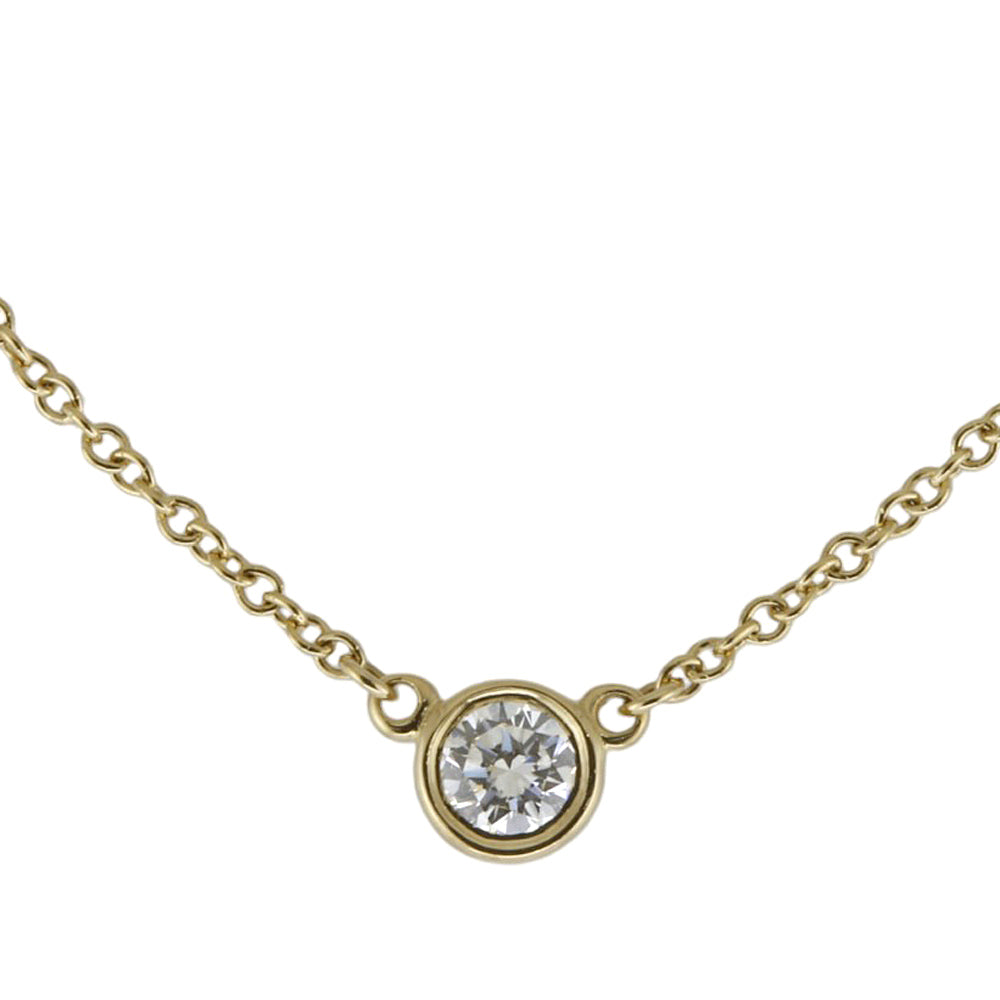 TIFFANY&Co. ティファニー バイザヤード 約0.12ct ネックレス 18金 K18