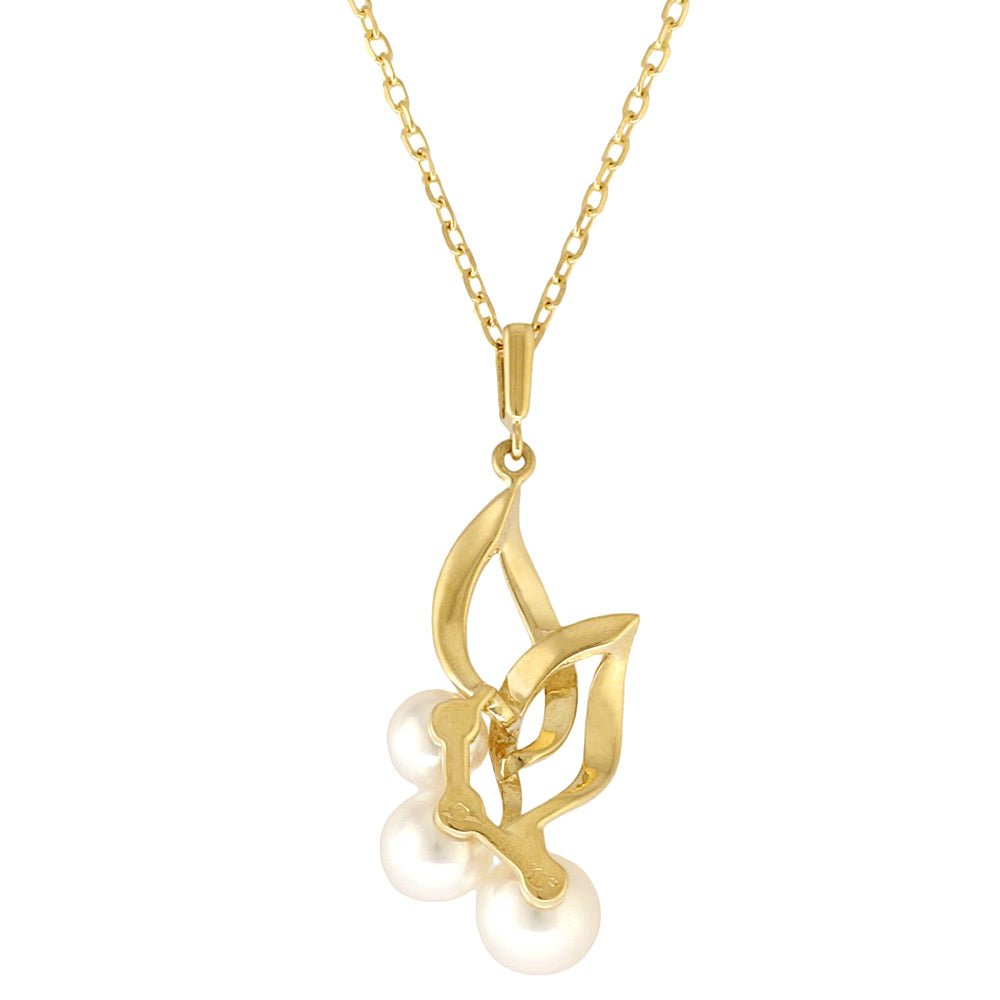 MIKIMOTO ミキモト ネックレス 18金 K18イエローゴールド アコヤパール