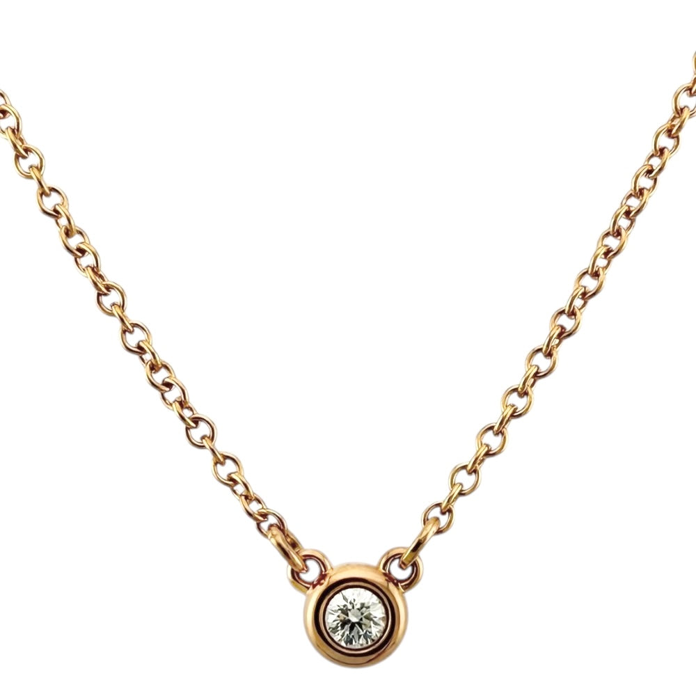 TIFFANY&Co. Tiffany By the Yard Approx. 0.03ct Necklace 18K K18 