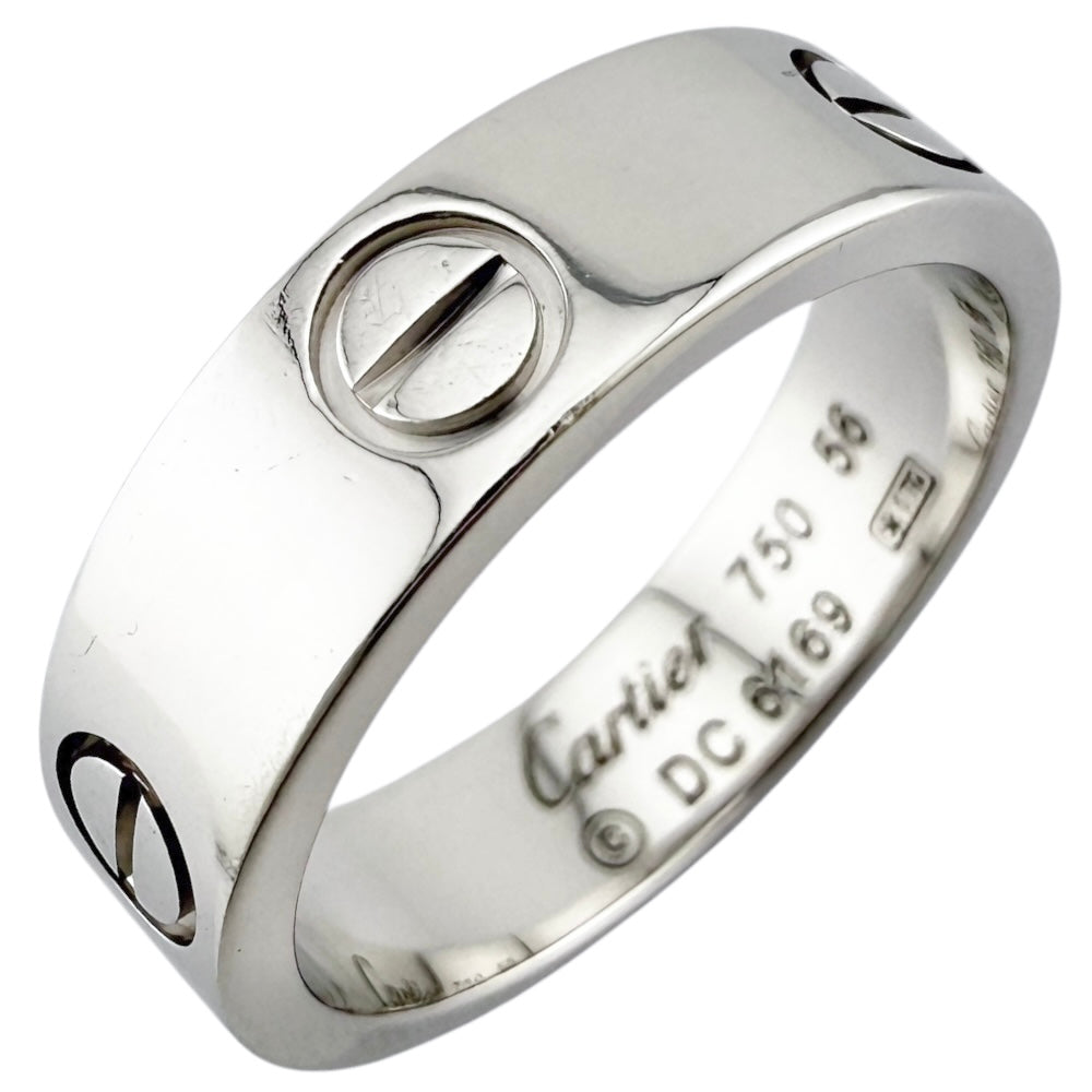CARTIER カルティエ ラブ リング 指輪 15.5号 18金 K18ホワイト CARTIER カルティエ ラブ リング 指輪 15.5号 18金 K18ホワイト
