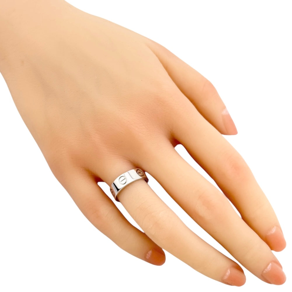 CARTIER カルティエ ラブ リング 指輪 8号 18金 K18ホワイトゴールド