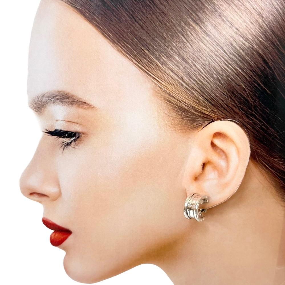 BVLGARI B-zero.1 Earrings 18K K18 White Gold Women's Used – 【公式