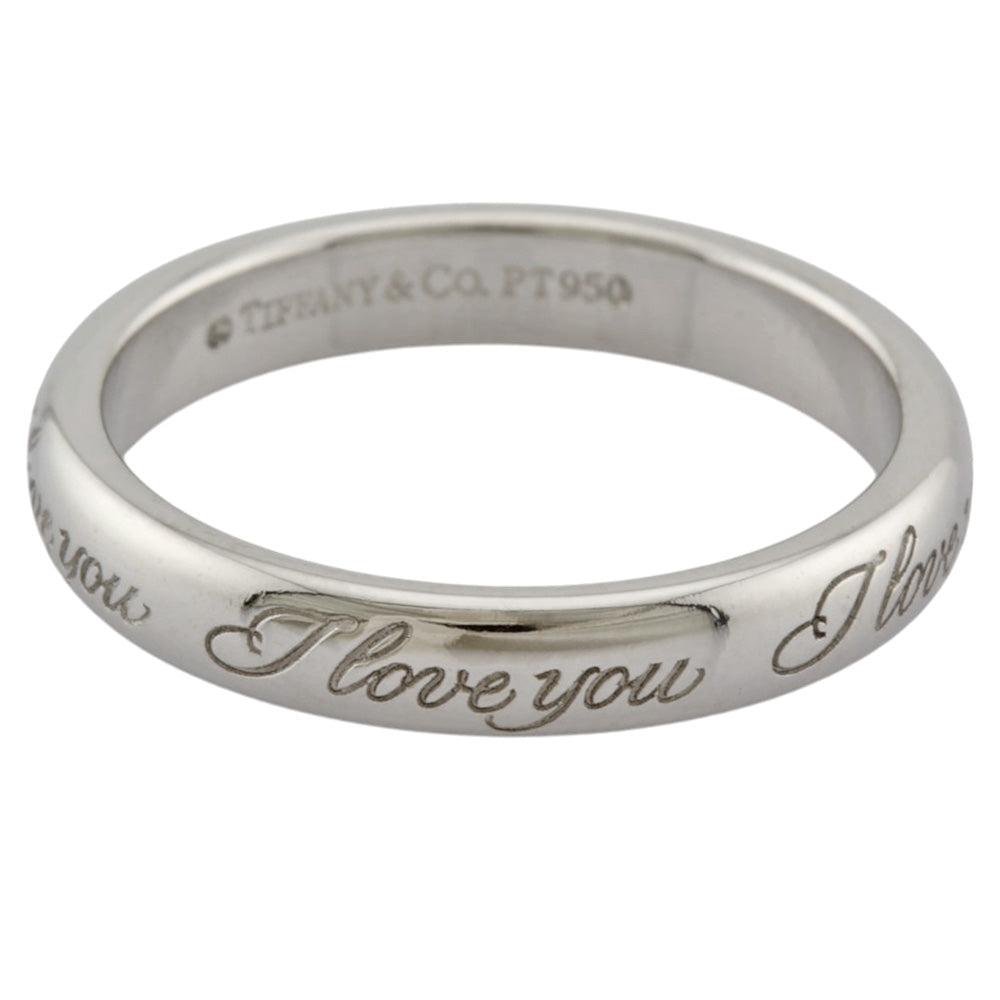 未使用 Tiffany ティファニー ノーツ ILoveYou リング us7 TIFFANY&Co. ティファニー ノーツ アイラブユー リング 指輪 7.5号
