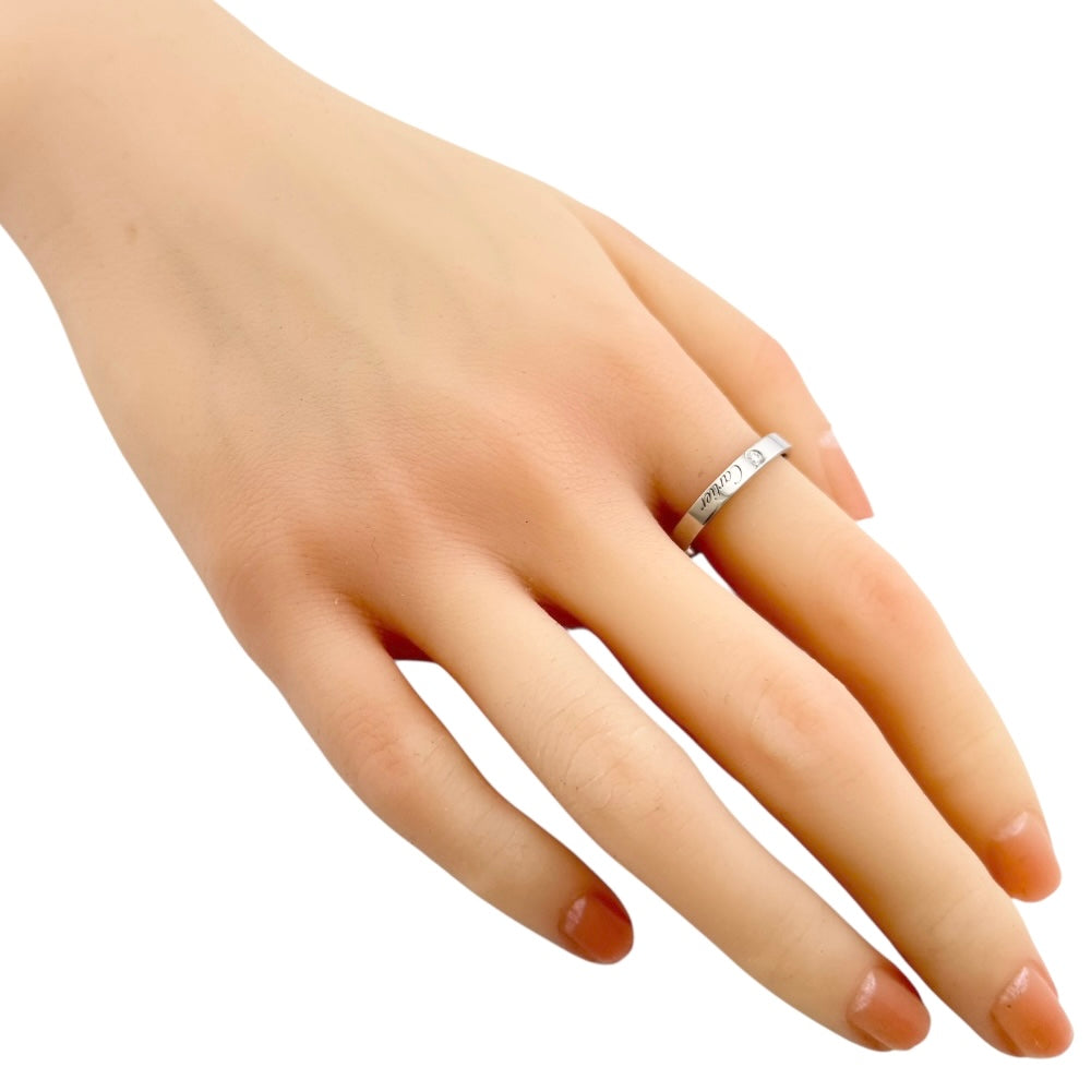 CARTIER カルティエ エングレーブド リング 指輪 25号 Pt950プラチナ