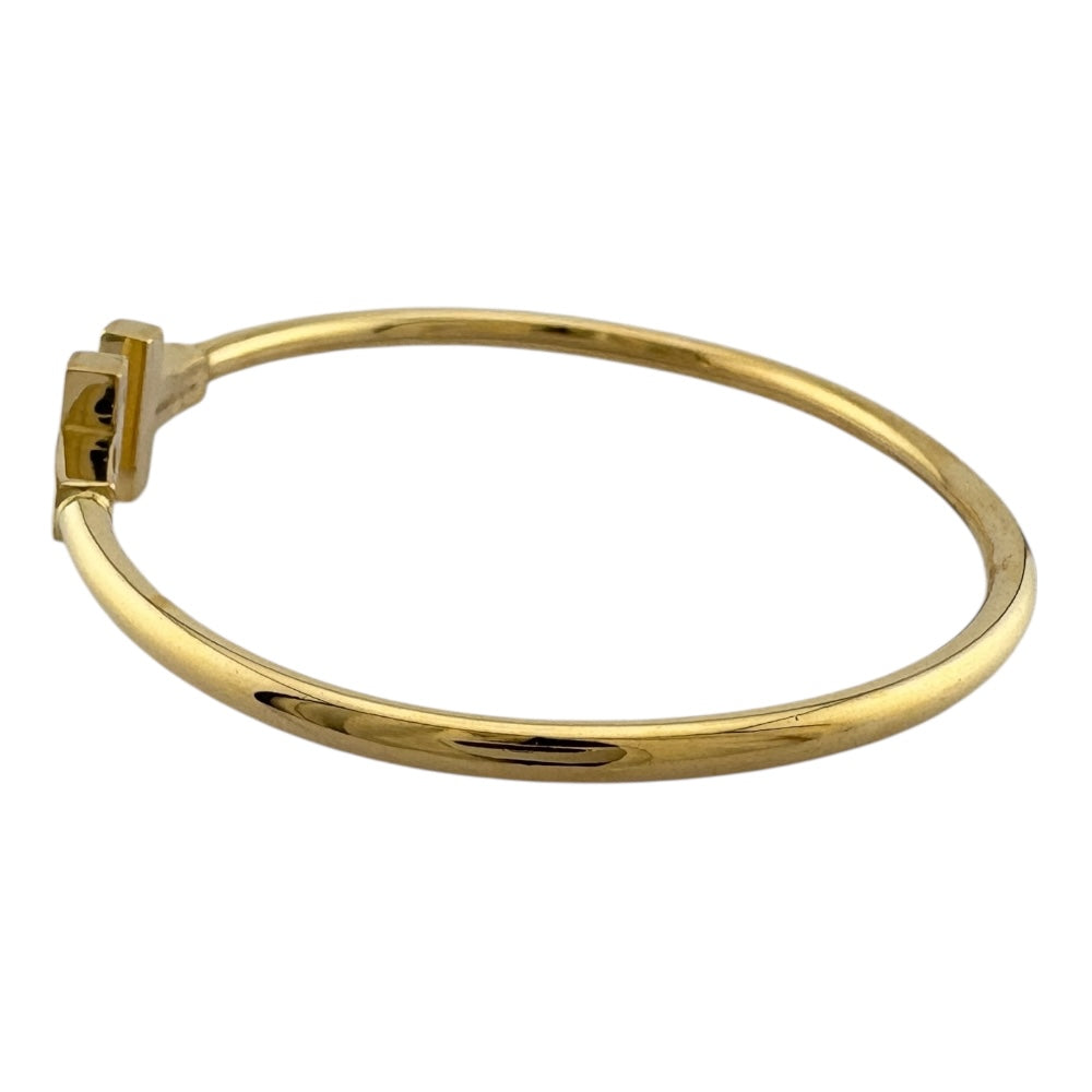 TIFFANY&Co. ティファニー Tワイヤー バングル 18金 K18イエロー