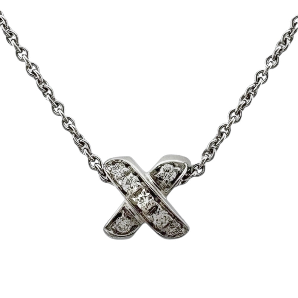 TIFFANY&Co. ティファニー クロスステッチ ネックレス 18金 K18