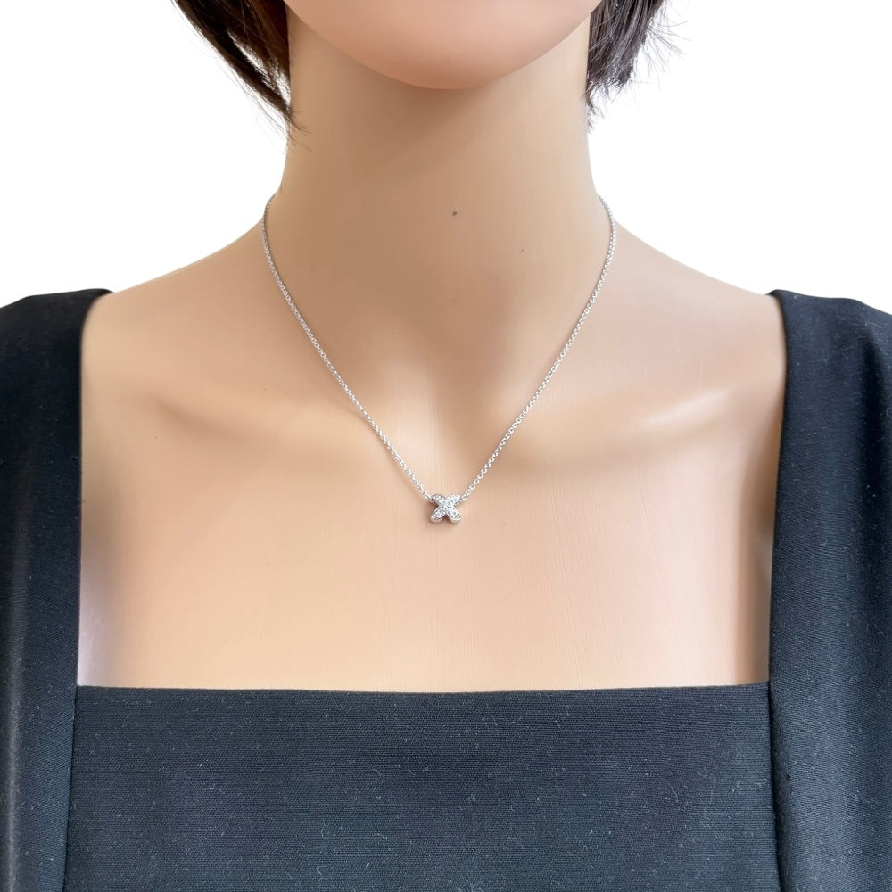 TIFFANY&Co. ティファニー クロスステッチ ネックレス 18金 K18