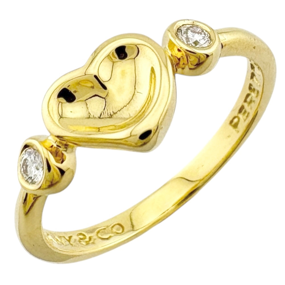 TIFFANY&Co. ティファニー フルハート リング 指輪 9号 18金 K18