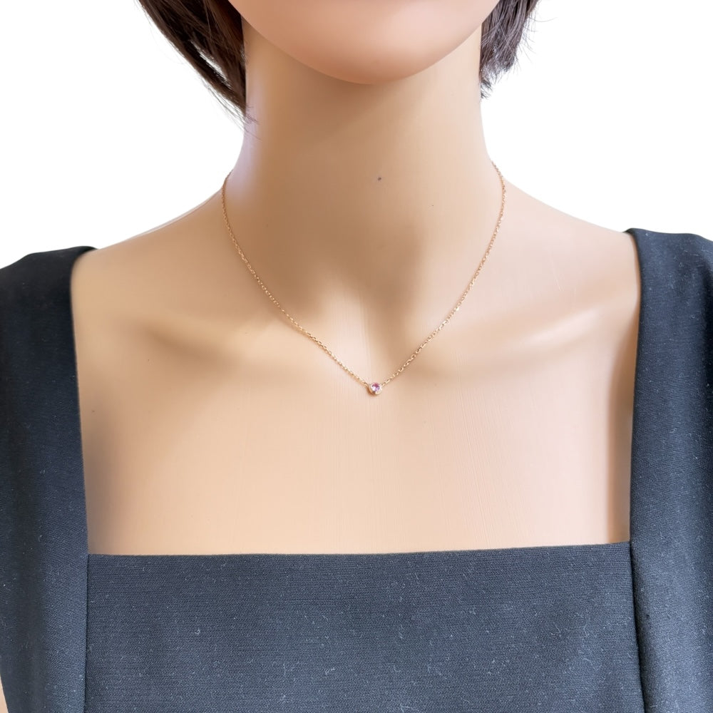 CARTIER カルティエ ダムールディアマンレジェ 約0.09ct ネックレス 18