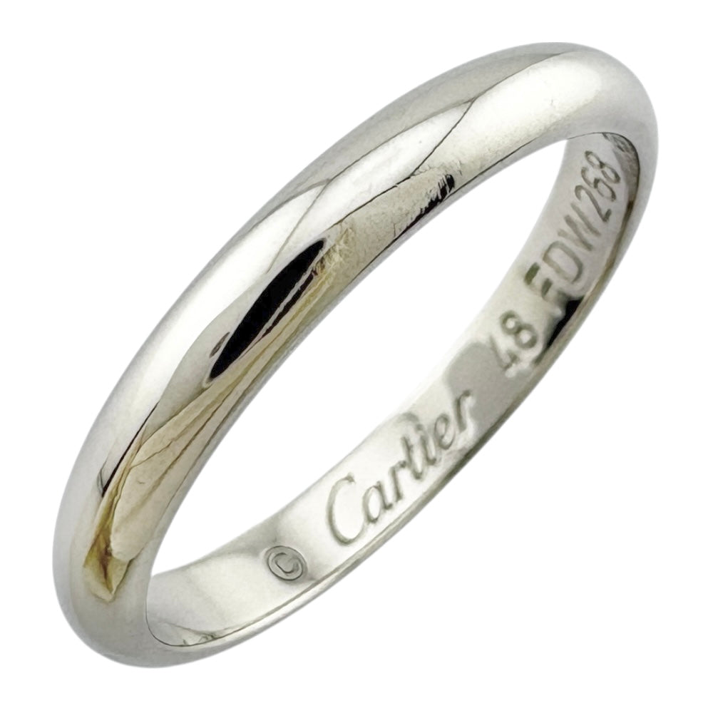 カルティエ Pt950 リング 8号 CARTIER カルティエ ウエディングバンド リング 指輪 8号 Pt950