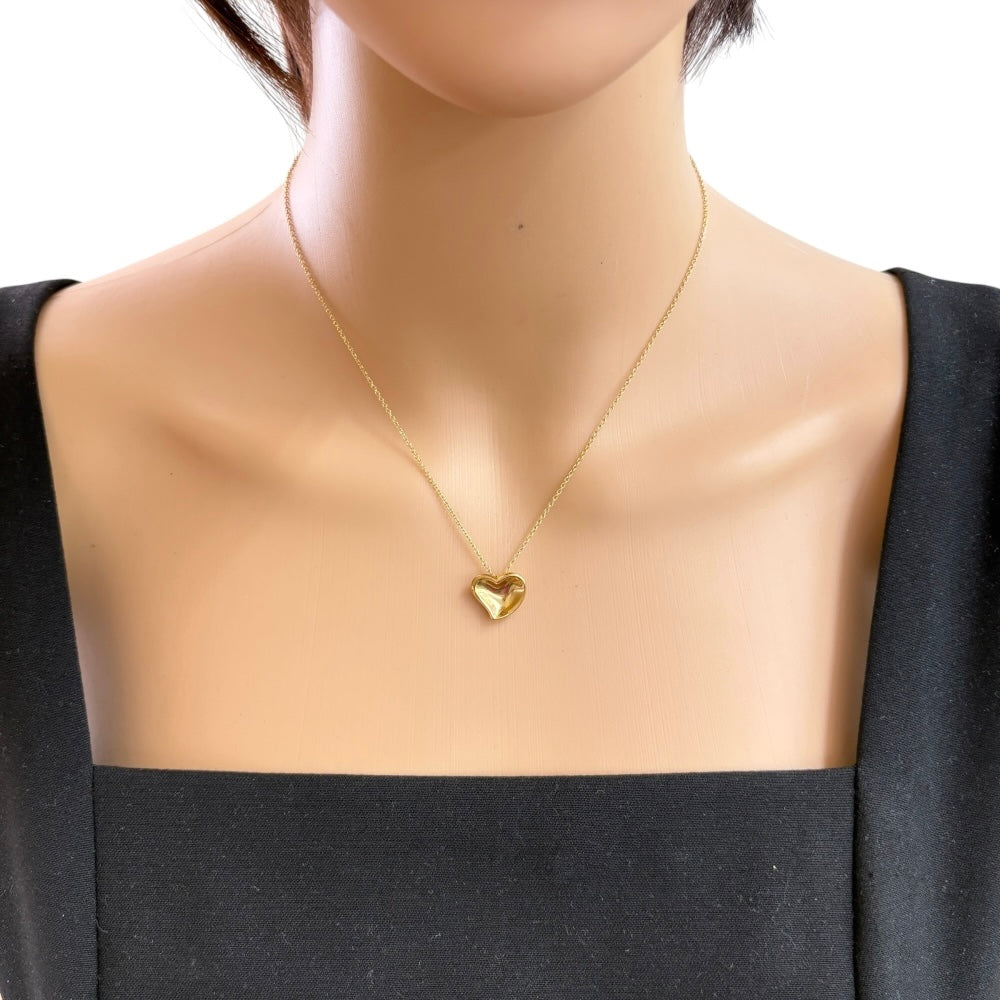 TIFFANY&Co. Tiffany Full Heart Necklace 18K K18 Yellow Gold