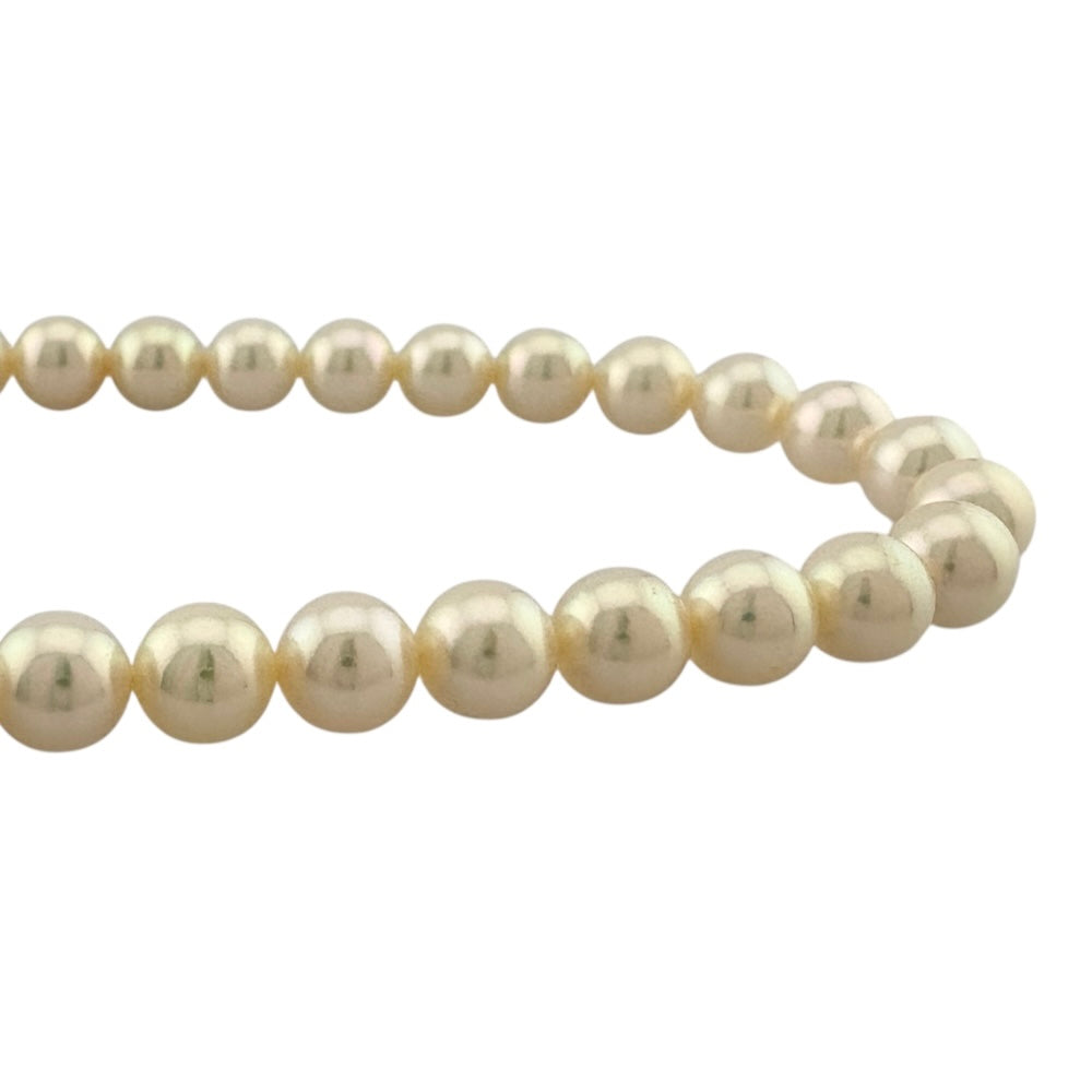 MIKIMOTO ミキモト ネックレス K14ホワイトゴールド アコヤパール