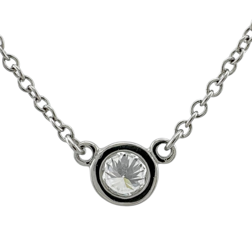 TIFFANY&Co. ティファニー バイザヤード 約0.14ct ネックレス Pt950