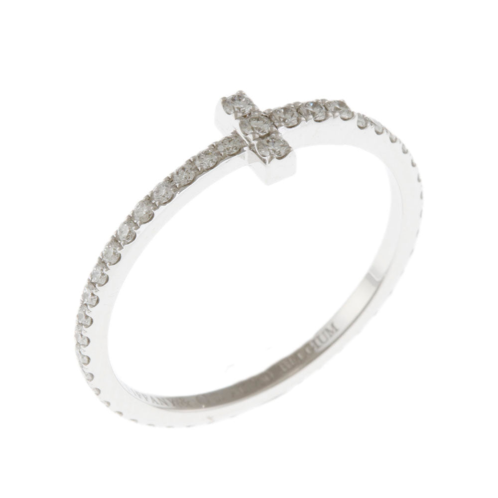 ティファニー TIFFANY&Co. Tワン リング・指輪 9号 18金 K18ホワイト