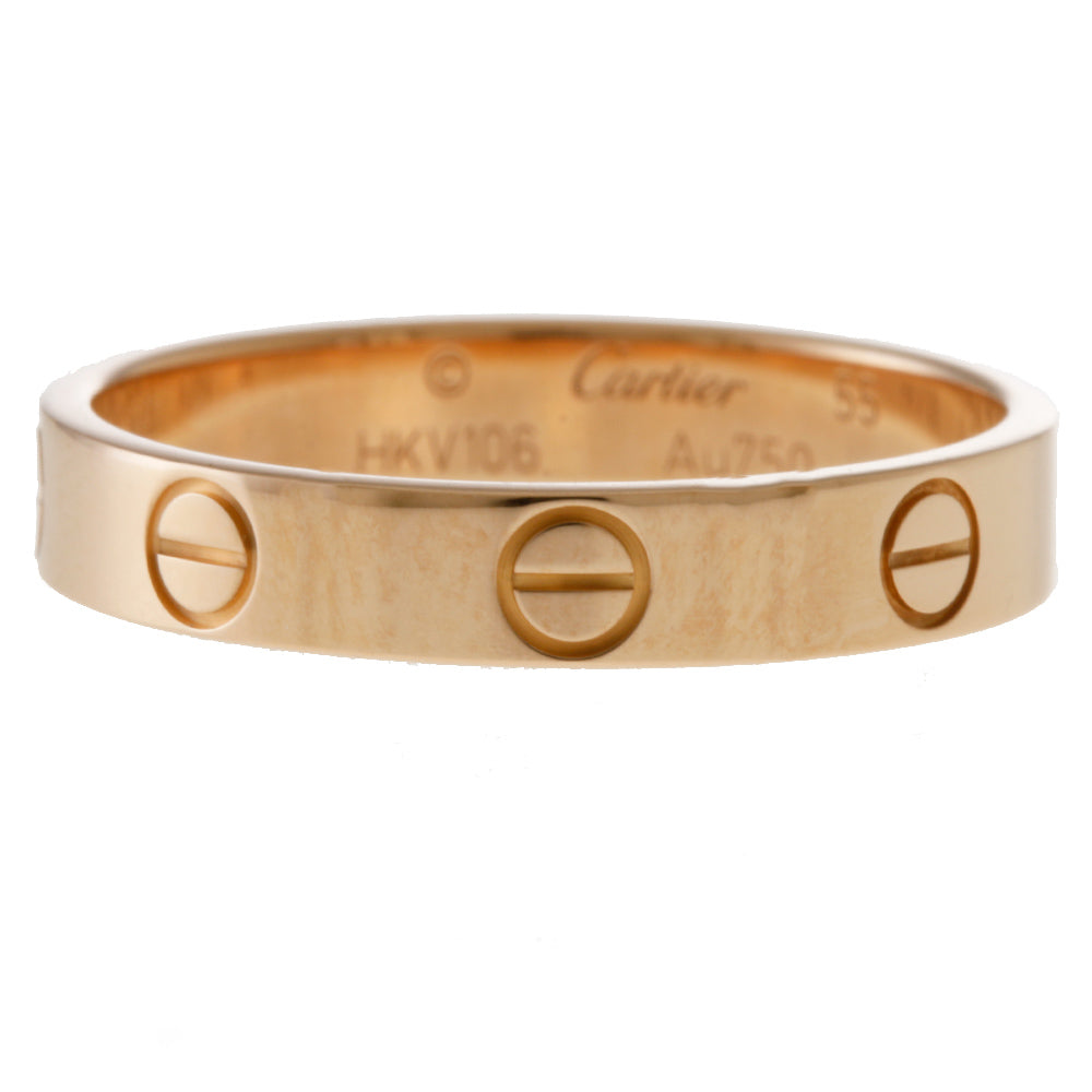 カルティエ ミニラブ リング 指輪 14.5号 18金 K18ピンクゴールド