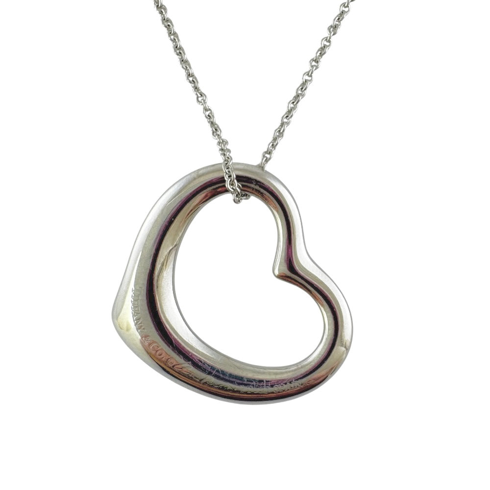 Tiffany & Co. Tiffany Open Heart Necklace PT950 Platinum Diamond