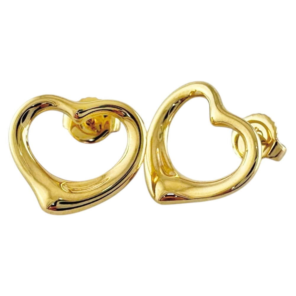 TIFFANY&Co. ティファニー オープンハート ピアス 18金 K18イエロー