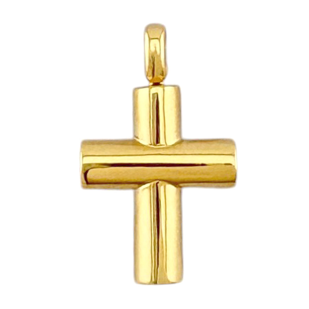 BVLGARI Bvlgari Latin Cross Pendant Top 18K K18 Yellow Gold Unisex