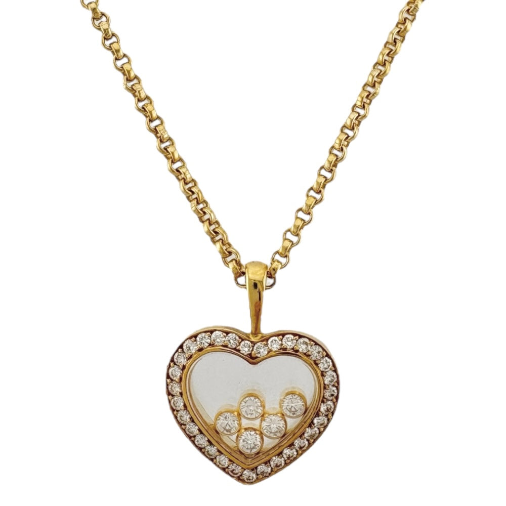 CHOPARD Chopard Happy Diamond Necklace 18 Gold K18 Yellow Gold
