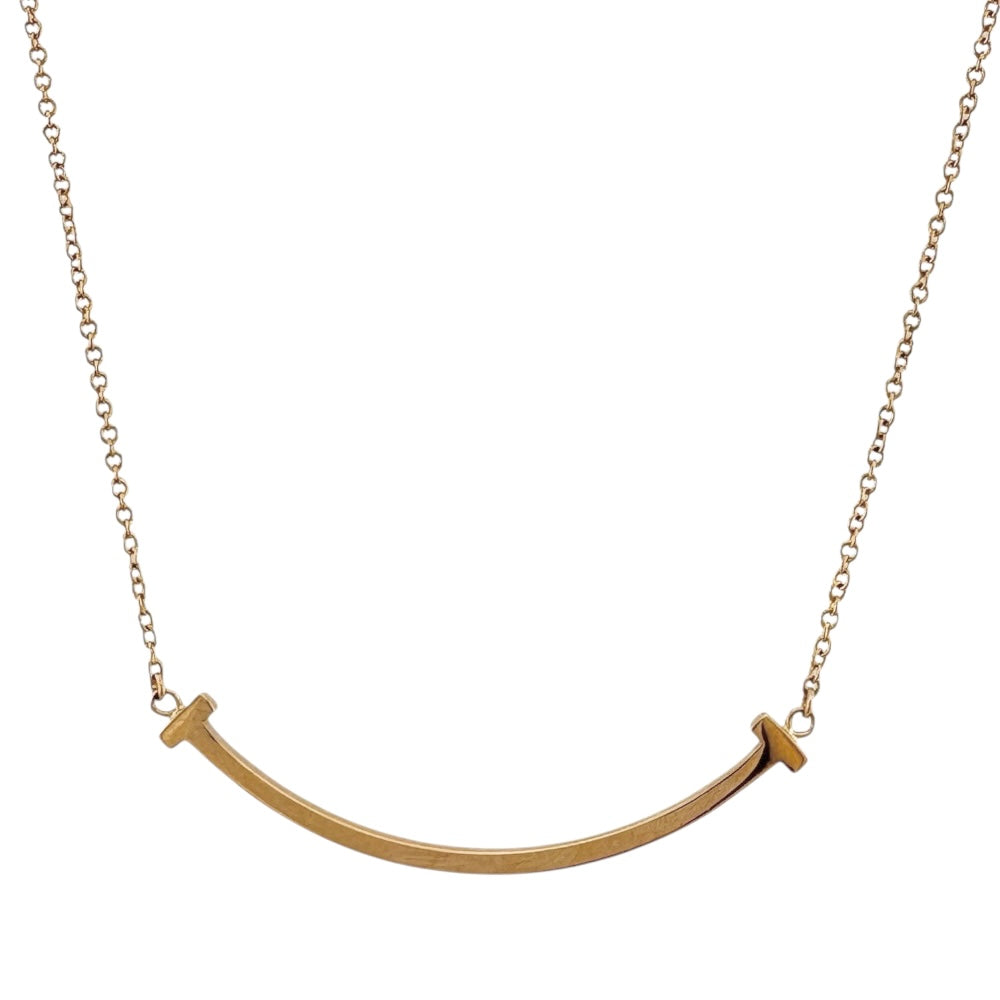 Tiffany&Co. ティファニー ネックレス Tスマイル TIFFANY&Co. ティファニー Tスマイル ネックレス 18金 K18