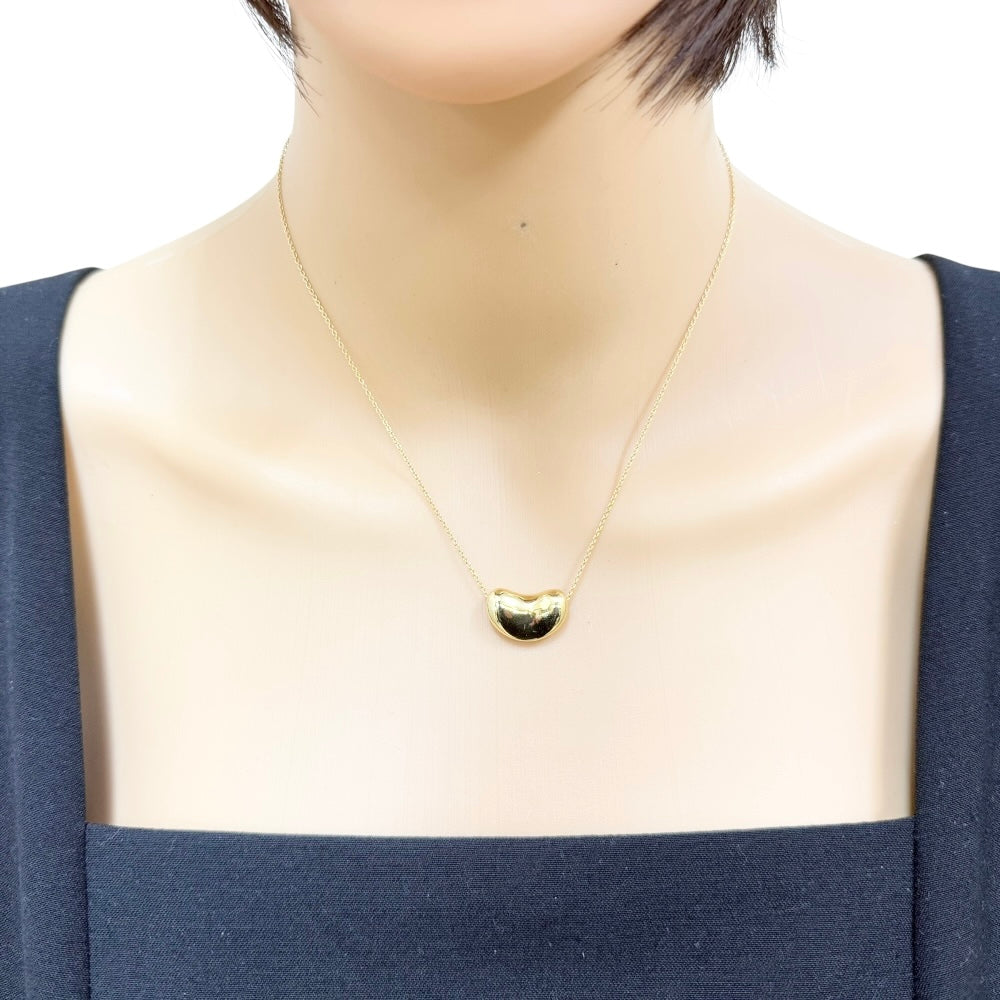 TIFFANY & CO. ティファニー　ビーンネックレス　ゴールド750 TIFFANY&Co. ティファニー ビーン ネックレス 18金 K18イエロー