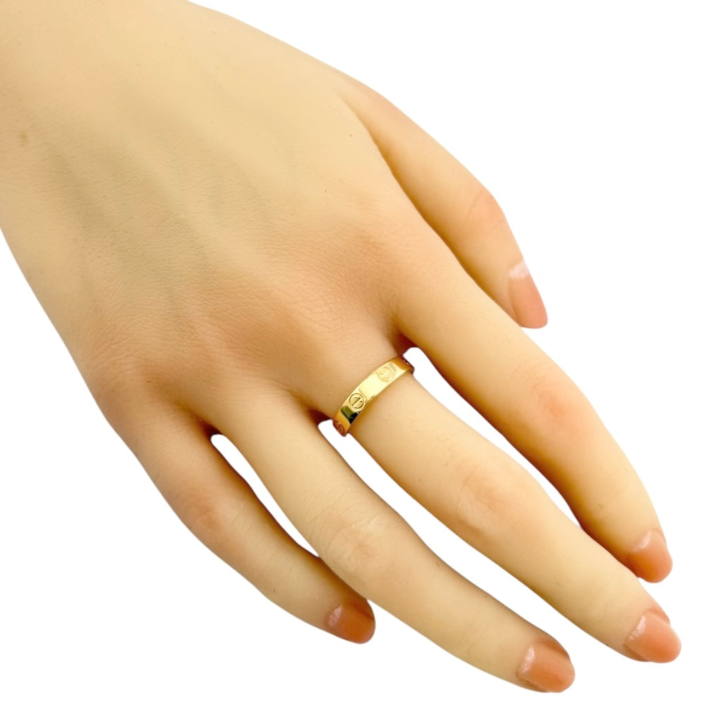 お値下げ✨Cartier ミニラブリングスモールK18イエローゴールド49 CARTIER カルティエ ミニラブ リング 指輪 6号 18金 K18イエロー