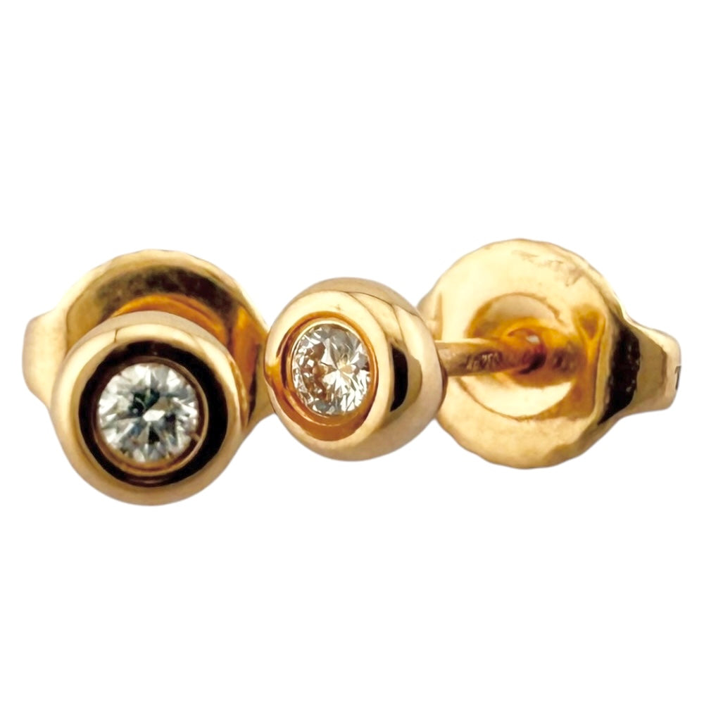 TIFFANY&Co. ティファニー バイザヤード 約0.06ct ピアス 18金 K18