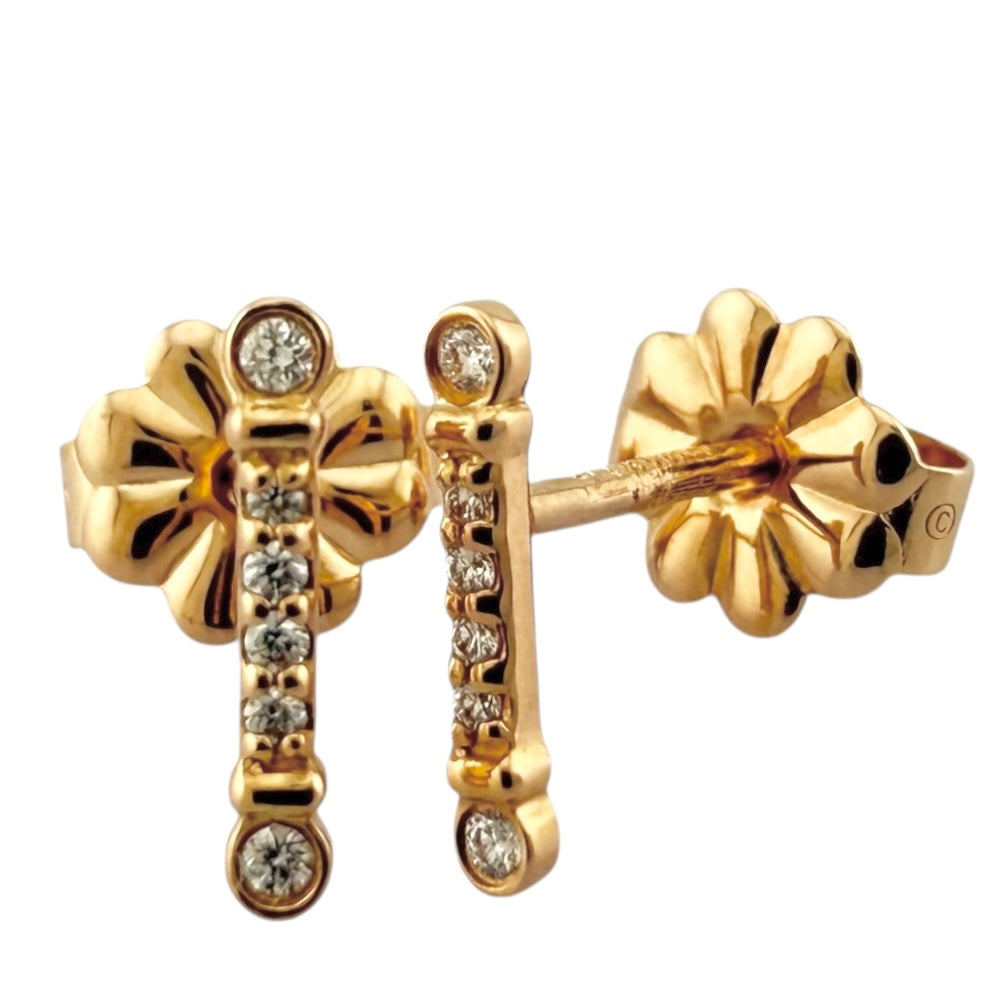 ティファニ pt950 フルールドリス ダイヤ ピアス 6757 TIFFANY&Co