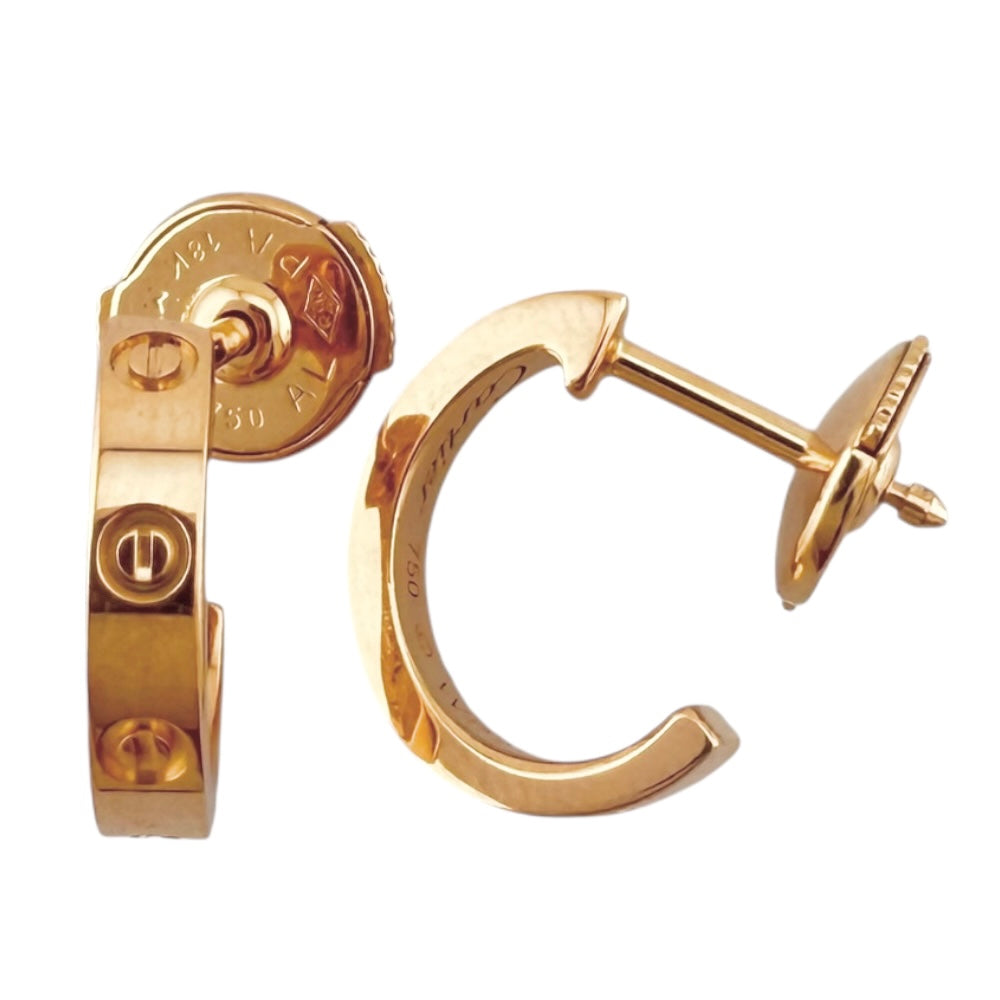 Cartier カルティエ ミニラブピアス K18WG 片方 CARTIER カルティエ ミニラブ ピアス 18金 K18ピンクゴールド