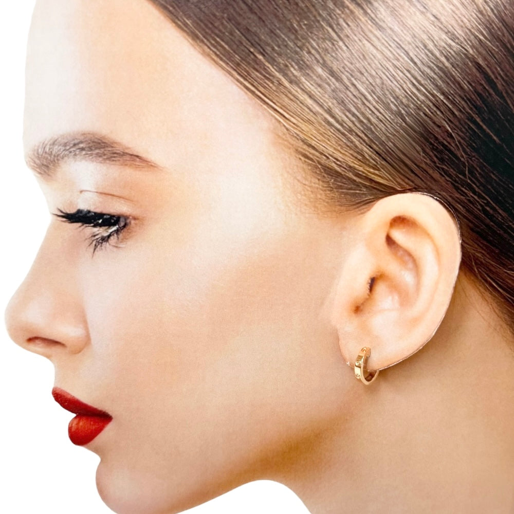 CARTIER カルティエ ミニラブ ピアス 18金 K18ピンクゴールド