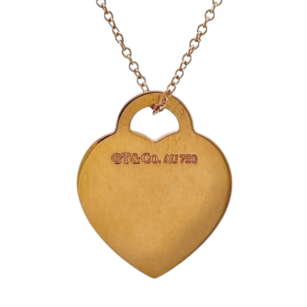 リターントゥティファニー　ハートタグネックレス　K18ゴールド　現行品 TIFFANY&Co. ティファニー リターン トゥ ティファニー ダブル
