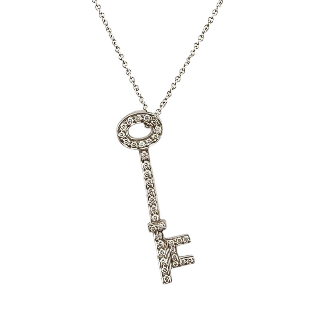 TIFFANY&Co. ティファニー オーバルキー ネックレス Pt950プラチナ