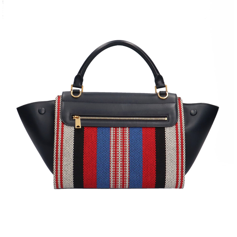 セリーヌ CELINE トラペーズ ハンドバッグ カーフ レディース 中古