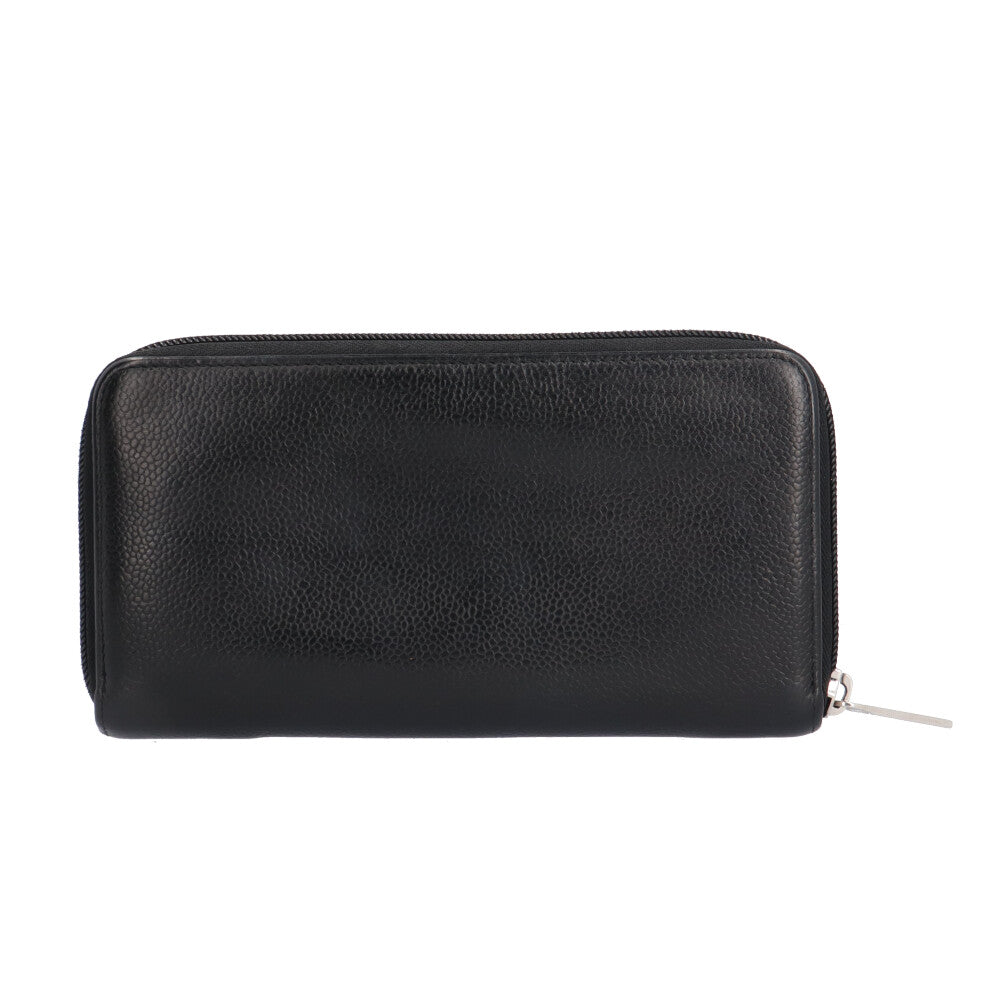 CHANEL シャネル ココマーク 長財布 キャビアスキン レディース 中古