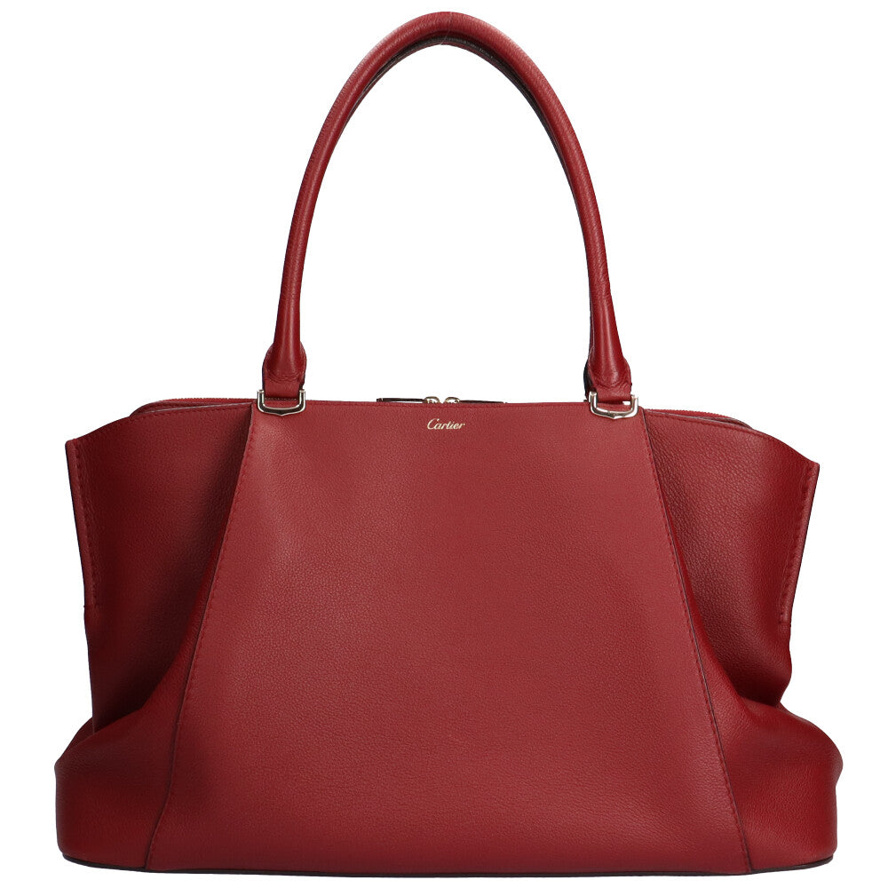 カルティエ CARTIER MM C ドゥ カルティエ ショルダーバッグ レザー
