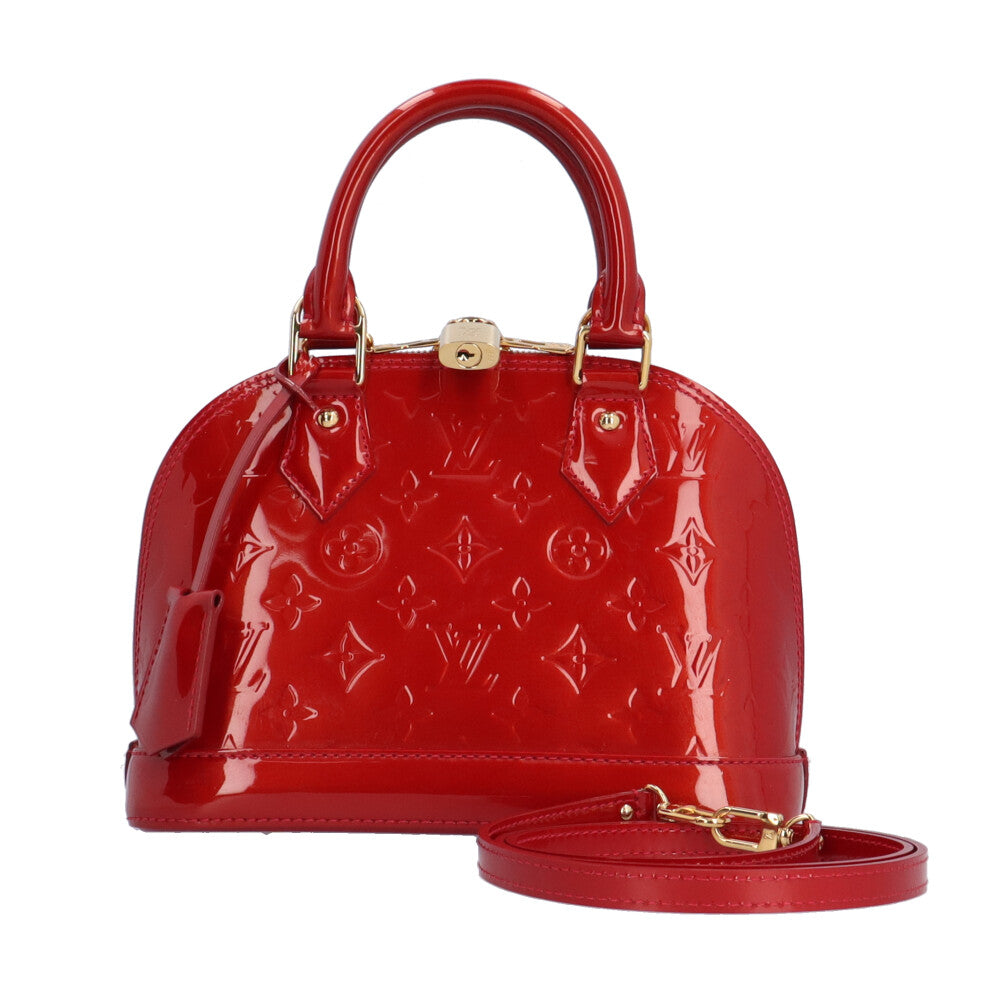 LOUIS VUITTON ヴェルニ⁄ポーチ⁄エナメル⁄RED⁄箱付き⁄赤⁄